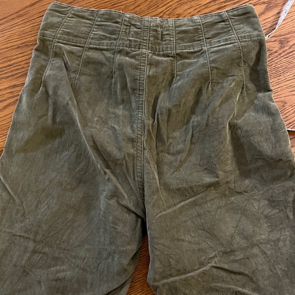 Green Free People corduroy flare pants - Picture 6 of 8
